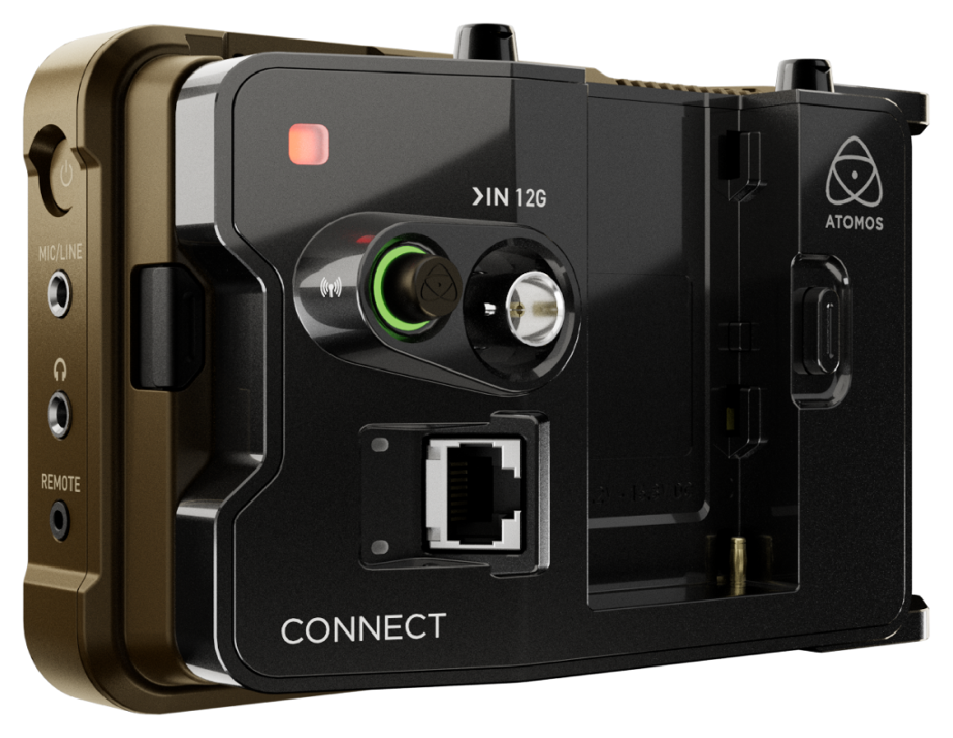 Rear view of Atomos Ninja Ultra with Atomos Connect attched, Atmos Ninja Ultra